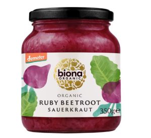 Biona Organic Sauerkraut Ruby Beetroot 350g