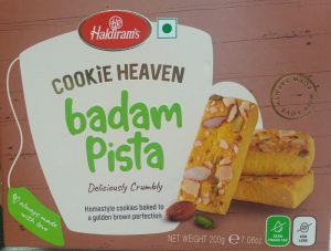 Haldiram’s cookie badam pista