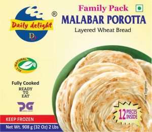 Daily Delight FZ Malabar Porotta Family 900g