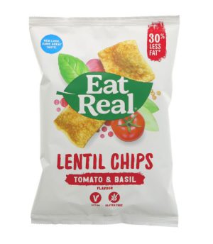 Eat Real Lentil Chips Tomato & Basil